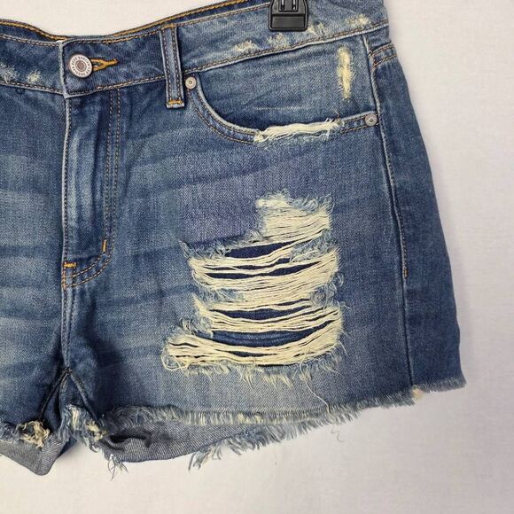 KanCan Distressed High Rise Jean Shorts 11/29 - Picture 2 of 7